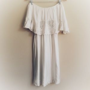 NEW Free People Off-the-shoulder White Dress